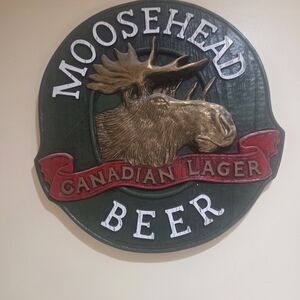 Beer Wall Decor with Gold and Green Accents